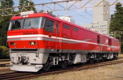 ＪＲ貨物　列車組成方等、業務資料（２００８年） 鹿児島本線を快走する貨物列車 No.68】EF81 303/ED76 83/貨物