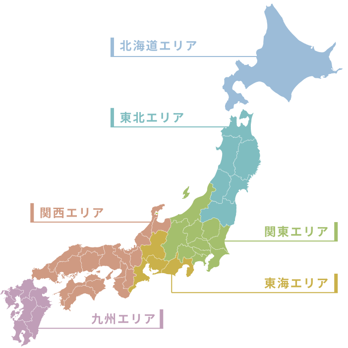 日本地図のイラスト