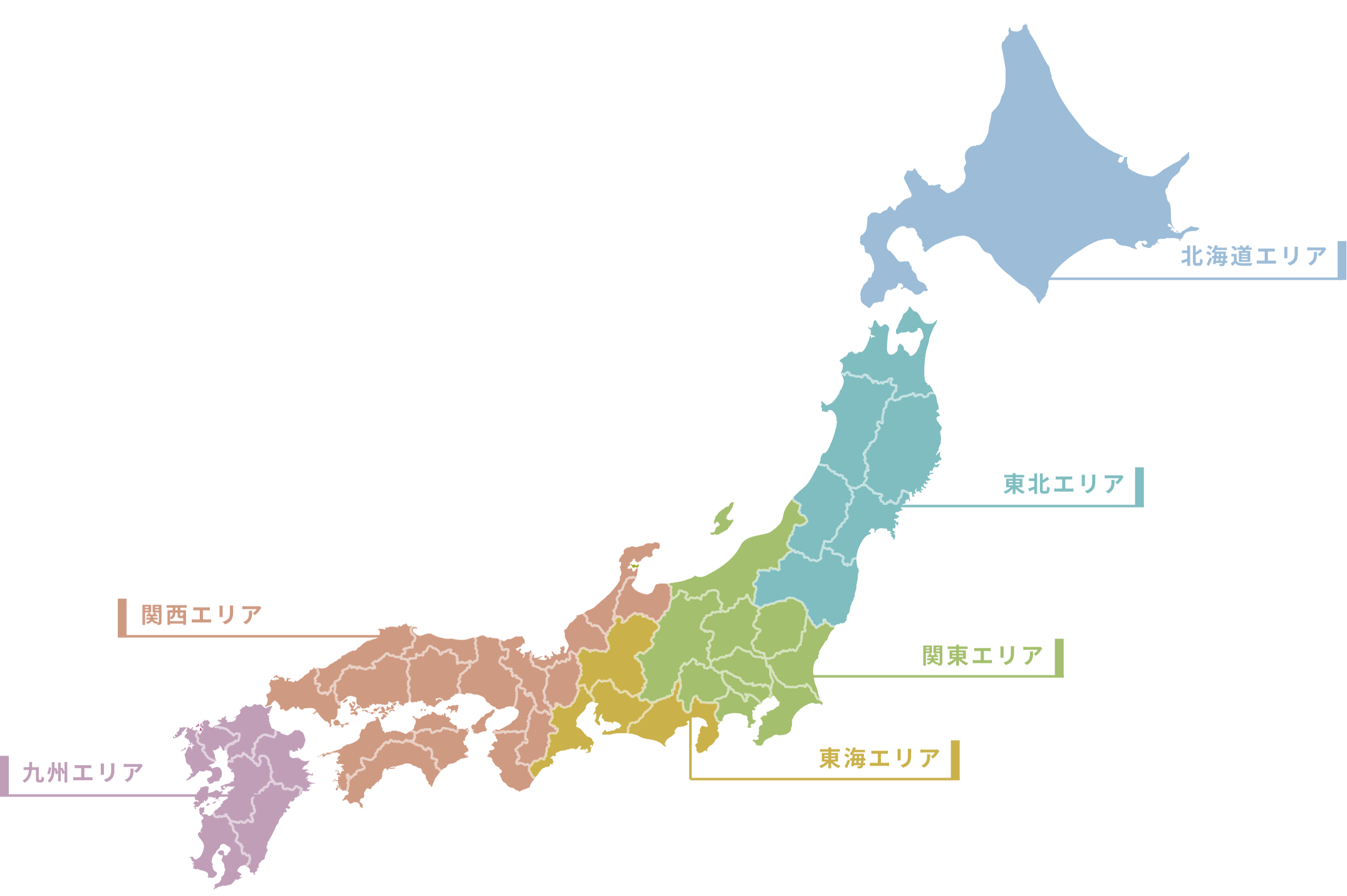 日本地図のイラスト